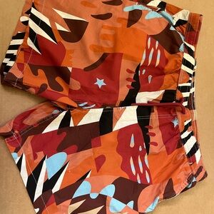 Deus Ex Machina Printed Orange Multicolor men’s Shorts